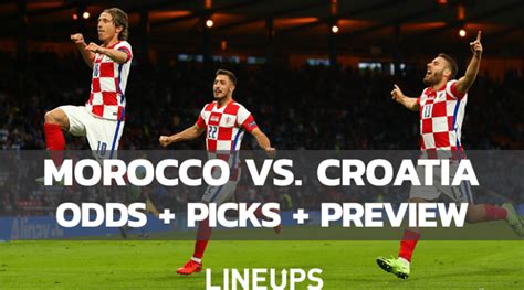 morocco v croatia odds|Morocco vs. Croatia Prediction, Odds, and Lineups for the.